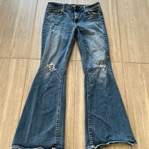 flared high waisted american eagle jeans
